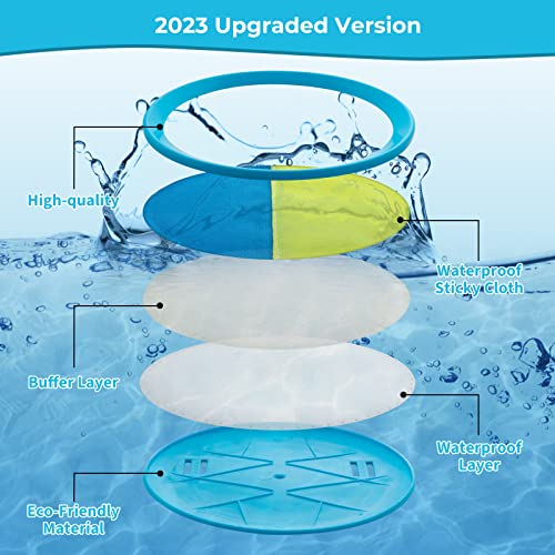 Kids Toys - Outdoor Games, Beach Toys, Toss and Catch Ball Set, Perfect Beach Games Sets Playground Sets for Backyards Easter Gifts for Kids (Light Blue) - color: Light Blue