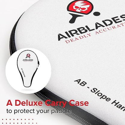 Professional Ping Pong Paddle with Hard Carry Case | Pro Table Tennis Racket | Table Tennis Paddle with Ergonomic Handle | 5 Blades of Wood with Premium Rubber and Sponge by AirBlades | Hard Carry Case - style: 5 Star