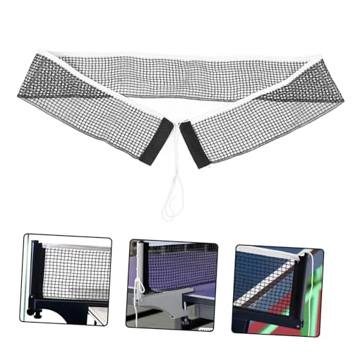 UKCOCO Table Tennis Net Replacement Standard Size 182x15cm Black Nylon Pong Net for Indoor and Outdoor Training Suitable for Schools and Gyms