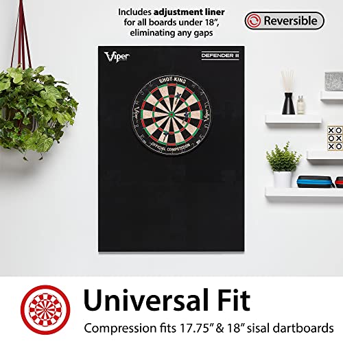 Viper Defender III Backboard & Sisal/Bristle Steel Tip Dartboard Bundle - style: Elite
