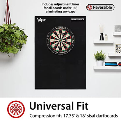 Viper Defender III Backboard & Sisal/Bristle Steel Tip Dartboard Bundle - style: Deluxe