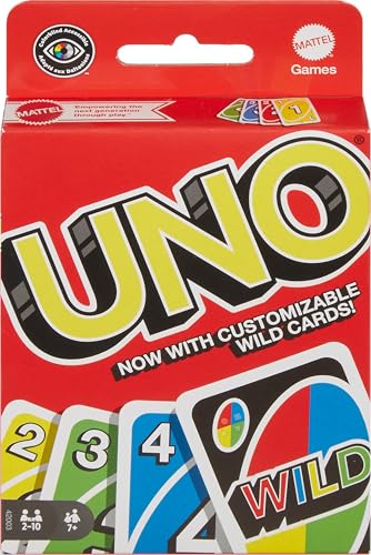 Mattel Games UNO Color & Number Matching Card Game for 2-10 Players Ages 7Y+ - style: Uno