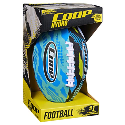 Swimways Hydro Waterproof Football, Outdoor Games for Adults and Kids, Swimming Pool Accessories and Pool Party Games,9.25 Inches, Green - color: Blue