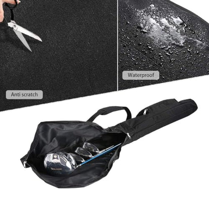 Small Golf Bag for A Few Clubs, Lightweight Golf Sunday Bag, Par 3 Travel Bag, Practice Travel Bag with Carry Shoulder Strap - color: Denim Blue
