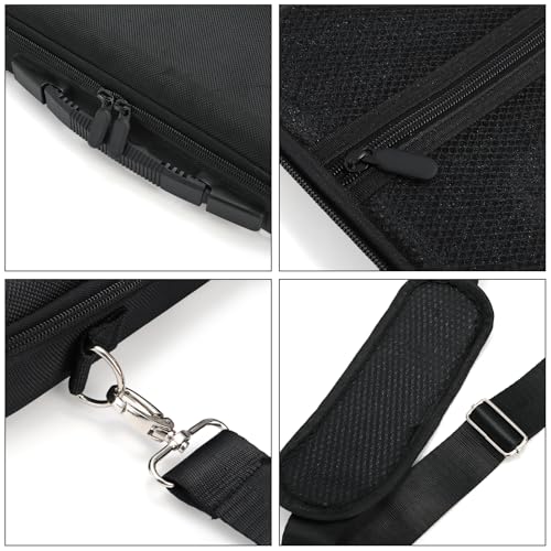 Pumtus Pool Ball Carrying Case, Billiard Balls Storage Bag with Handle & Adjustable Shoulder Strap, EVA Pool Ball Travel Box, Padded Cue Ball Holder for 17 Professional Ball Set (Bag Only)