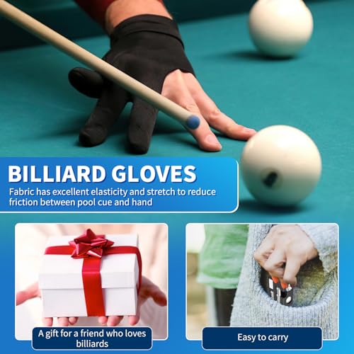 Billiards Pool Cue Tip Shaper, Pool Cue Tips Replacement Kit, Pool Cue Shaper, Pool Cue Tip Tool, Pool Cue Tips Repair Tool for Replacement and Shaping Cue Tips - color: Black 12 in 1