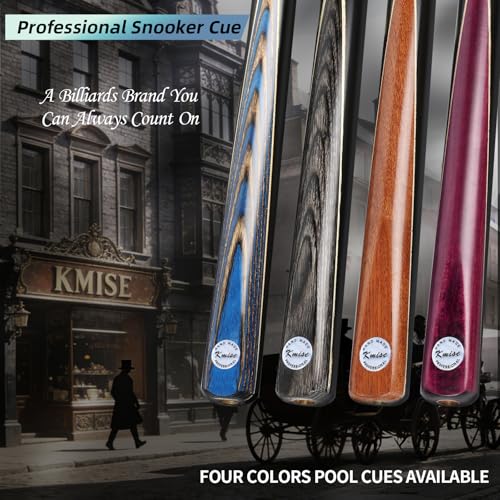Kmise Snooker Pool Cue Sticks Set Blue Black 20oz