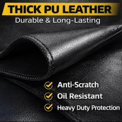 Custom PU Leather Dust Cover for Equipment, Waterproof Protective Cover, Made to Measure Size, Zipper Closure, Personalized Logo/Text for Indoor Use