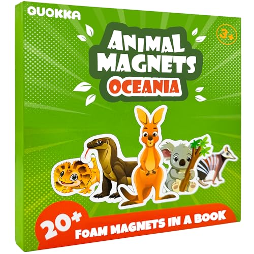 Quokka Travel Magnetic Puzzles for Toddlers 1-3 – 20+Pcs Australia Game with Extra-Long Play Book – Fun Travel Game Toy for Kids Ages 3-5 – Strong Magnets for Car Activities – Fun Toddler Puzzle 2-4 - color: 06. Australia