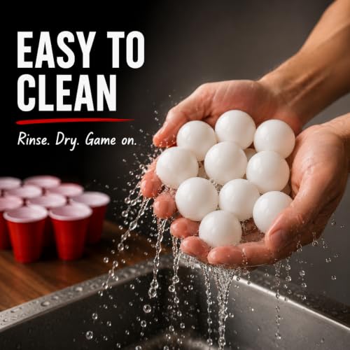 Liberty Imports 12 Pack Beer Pong Ping Pong Balls 40mm, Bulk, White | Table Tennis, Lightweight Durable Seamless Bulk for Party Carnival Games. Entertainment, Decorations, Crafts Activities