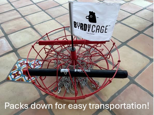 2-in-1 Adjustable Disc Golf Basket - Standard to Skinny Target - color: White
