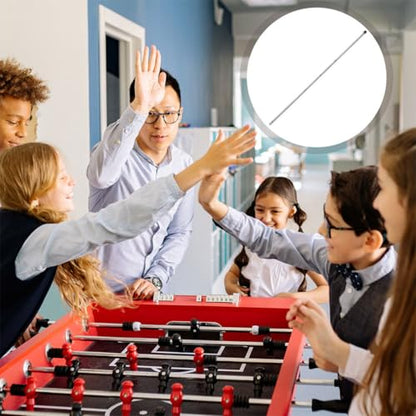 POPETPOP 2pcs Foosball Table Replacement Rods Durable Iron Operation Poles for Table Soccer Easy Install Accessories for Boy Girl Adults