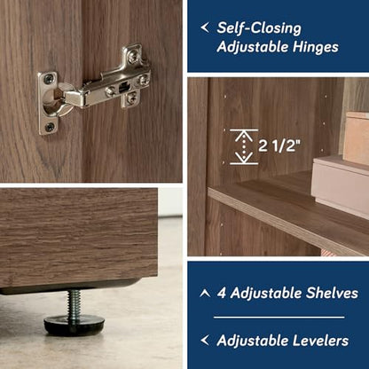 Sauder HomePlus Storage Cabinet/ pantry cabinets, Salt Oak finish - color: Salt Oak