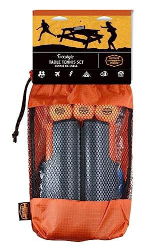 Outside Inside Backpack Travel Ping-Pong Set for Camping, Backyard & Outdoors
