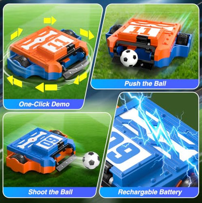 Remote Control Battle Robots Soccer Robot Game Set for Kids, 2-Player RC Football Robots Table Game with 2 Balls & 2 Goals, Fighting Robot STEM Toy Birthday Gift for Boys and Girls Age 5 & Up