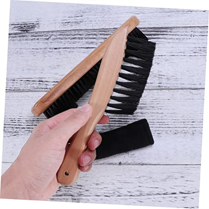 GANAZONO Billiard Accessories Pool Table Brush Set Snooker Cleaner Rail Brush Soft Bristles Wood Handle Dust Removal Tool
