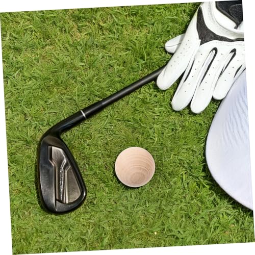 TOYANDONA Unfinished Natural Wood Sphere for Crafts Croquet Accessories Outdoor Fun Lightweight Portable for All Ages