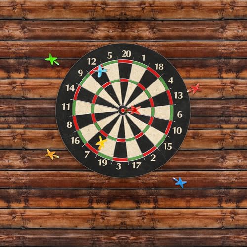 Dart Board Wall Protectors, 36" H X 24" W X 0.5" Thickness Felt Wood Grain Boards Wall Protector Square Dart Boards Backing Tiles