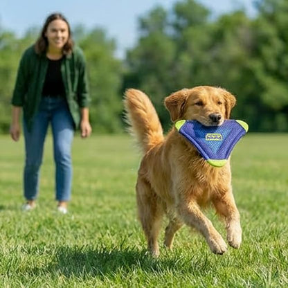 Outward Hound FlyFetch Flyer Dog Toy, Lightweight, Floats in Water, All Breeds, 10" x 11.2" - color: Flyer Purple