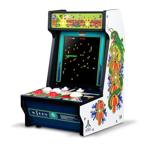 Arcade Classics - Atari Centipede Counter Series Game Machine, 5 Games, 8" Liquid Crystal Screen - Mini Cabinet, Portable Gaming, Retro, Countertop Console, Basement Decoration, Man Cave - style: Centipede Counter Series