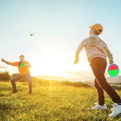 Ayeboovi Toss and Catch Ball Set Outdoor Games for Kids Toys Yard Games Beach Pool Toys with 12 Paddles 8 Balls for 3 4 5 6 7 8 + Year Old Boys Girls Toys Gifts