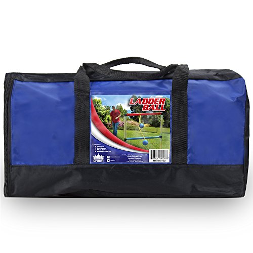 Deluxe Ladder Ball Golf Game Set - Includes Carrying Case & Ground Anchors!