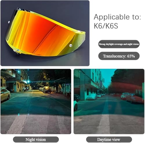AGV K6 and K6S Visor (Gradient Gold) - color: Gradient Gold
