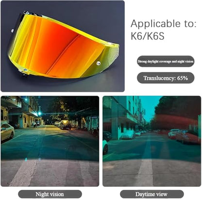 AGV K6 and K6S Visor (Gradient Gold) - color: Gradient Gold