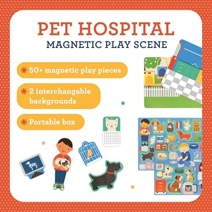 Petit Collage Mag Play Scene Pet Hospital - color: Mag Play Scene Pet Hospital