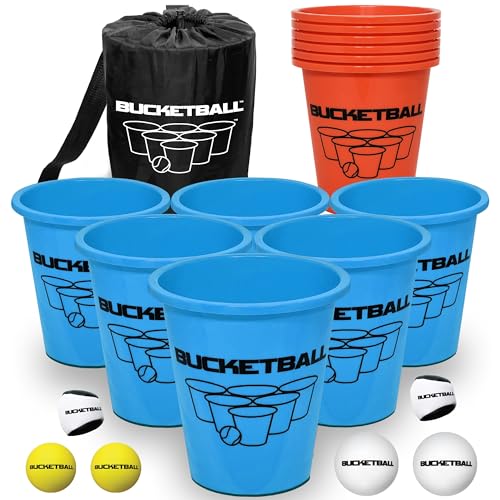 BucketBall | Original, Largest & Most Durable Brand | Supports USA Jobs | Ultimate Outdoor & Tailgate Game | Perfect for Beach, Pool, Lawn, Yard, Camping - color: Beach Edition, style: Combo Pack
