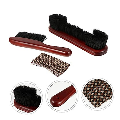 Abaodam Billiard Table Rail Brush Set Sturdy Pool Table Cleaning Brush Sturdy Bristles for Easy Maintenance