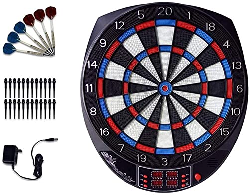 Electronic Dart Board, Electronic Dartboard, Classic Darts for 16 Players, Darts Game with LED Display, Including 6 Soft Darts and 24 Dart Heads for Indoor and Outdoor Garden Office Gifts