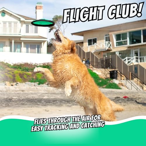 Hyper Pet Flippy Flopper Dog Interactive Dog Toys [Flying Disc Fetch Toy Floats in Water & Safe on Teeth] (Colors Will Vary), Multicolor, 9" - size: Pack of 1