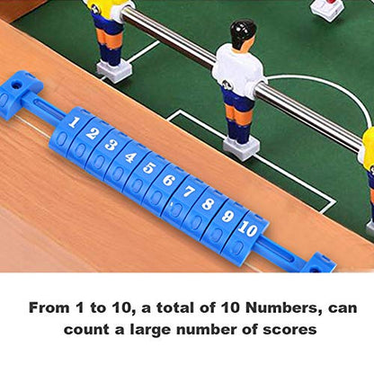 Foosball Score Counter,2pcs Table Football Counter,2pcs/Set Table Football 10 Numbers Scoring Score Counter Indicator Red & Blue