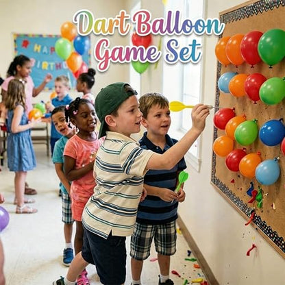 LovesTown 510PCS Dart Balloon Game Set, Carnival Games for Kids & Adults, Outdoor Party Game for Backyard, Birthdays & Family Reunions, Carnival Party Favors, Includes 500 Balloons & 10 Darts