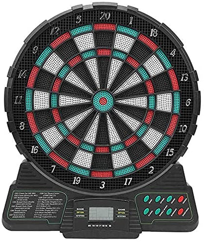 Electronic Dart Board, Professtional Automatic Scoring Electronic Darts Boards Adults Target Safety Leisure Entertainment with 6 Darts + 18 Tips