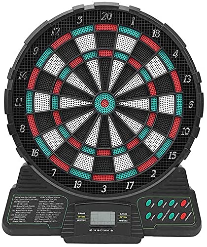 Electronic Dart Board, Professtional Automatic Scoring Electronic Darts Boards Adults Target Safety Leisure Entertainment with 6 Darts + 18 Tips