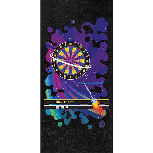 Pig Home Solutions Color Burst Design Self-Sticking Dart Mat - style: Cosmic