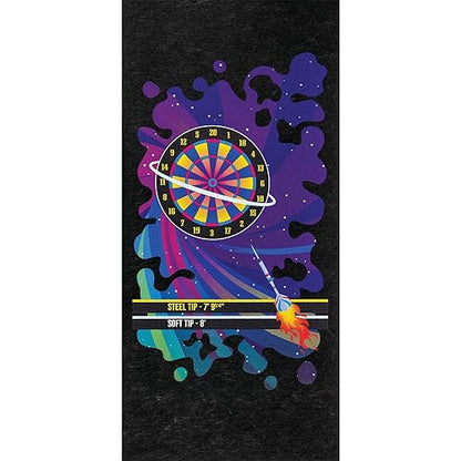 Pig Home Solutions Color Burst Design Self-Sticking Dart Mat - style: Cosmic