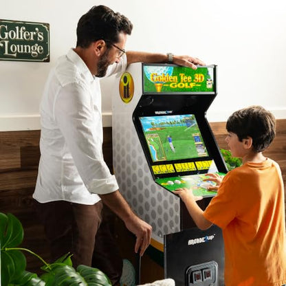 ARCADE1UP Golden Tee 3D Deluxe Arcade Machine, Built for Your Home, Over 5-Foot-Tall Cabinet with 8 Classic Games