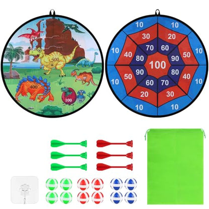 Accmor 29" Large Dart Board for Kids, Kids Dart Board with Sticky Balls, Backyard Indoor Outdoor Games Birthday Gifts for 3 4 5 6 7 8 9 10 11 12 Year Old Boys Girls