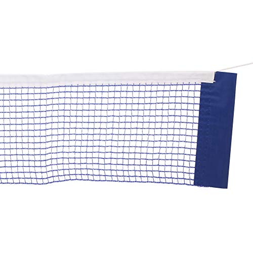 Table Tennis Net, 180x15cm Durable Polyester Ping Pong Net with Metal Bracket for Indoor and Outdoor Blue