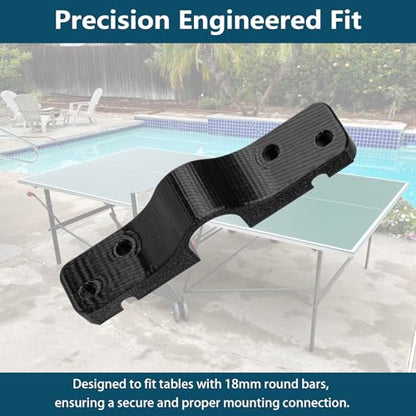 2 Pcs Compatible with Kettler Ping Pong Replacement Bracket Holder, Heavy Duty Replacement Bracket Compatible with Kettler Ping Pong Table Frame (Fits 18mm Round Poles)