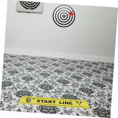 Happyyami Dart Throwing Line Floor Marker Dart Game Accessories Floor Sticker for Players