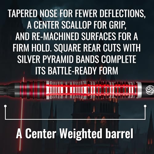 Future Knights Dreadheart Soft Tip Dart Set | 90% Tungsten Professional Darts for Electronic Dartboard | for All Skill Levels | Soft Tips for Electronic Boards | Made in New Zealand
