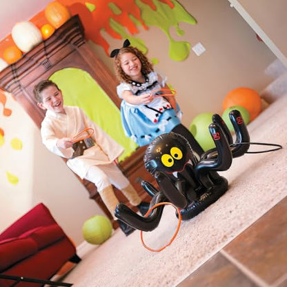 Fun Express - Inflate Spider Ring Toss Game for Halloween - Toys - Inflates - Inflatable Games - Halloween - 5 Pieces