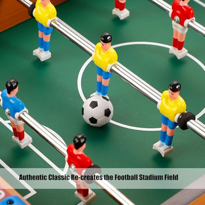 Compact Tiny Soccer Game Quick Assembly Denial Tools Softwood Construction Transportable for Parties Social Gatherings Transportable Tiny Game