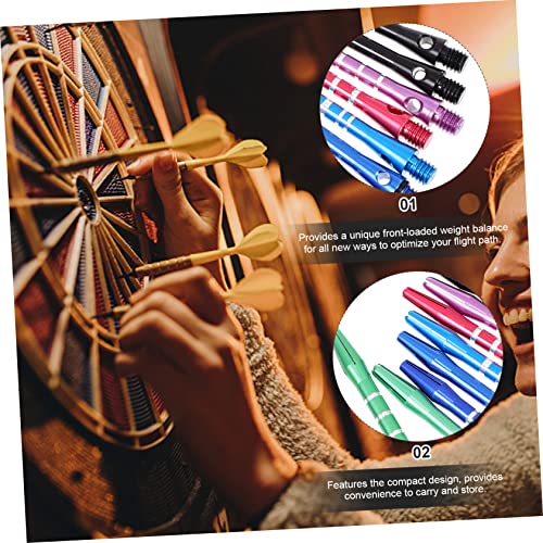 KICHOUSE Aluminum Alloy Dart Shafts Set Lightweight Portable Metal Rods Rings for Indoor Darts Easy to Install Durable and Functional Accessories for Enthusiasts