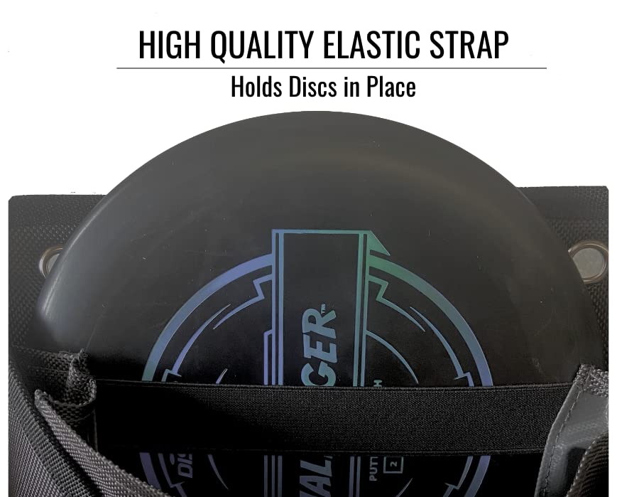 DISCOLOGY Putter Pouch | 8 Disc Capacity | Disc Golf Cart Putter Pouch | Patch For Customization | Disc Golf Accessories