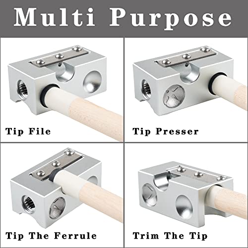 8 in 1 Billiards Accessories, Pool Cue Tip Shaper Repair Equipment